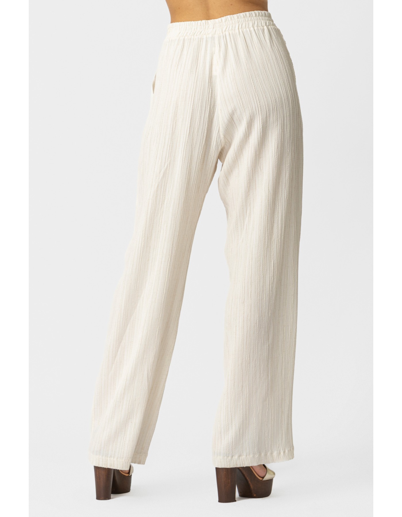 Παντελόνι Ζαγρέ Λινάρι Λάστιχο