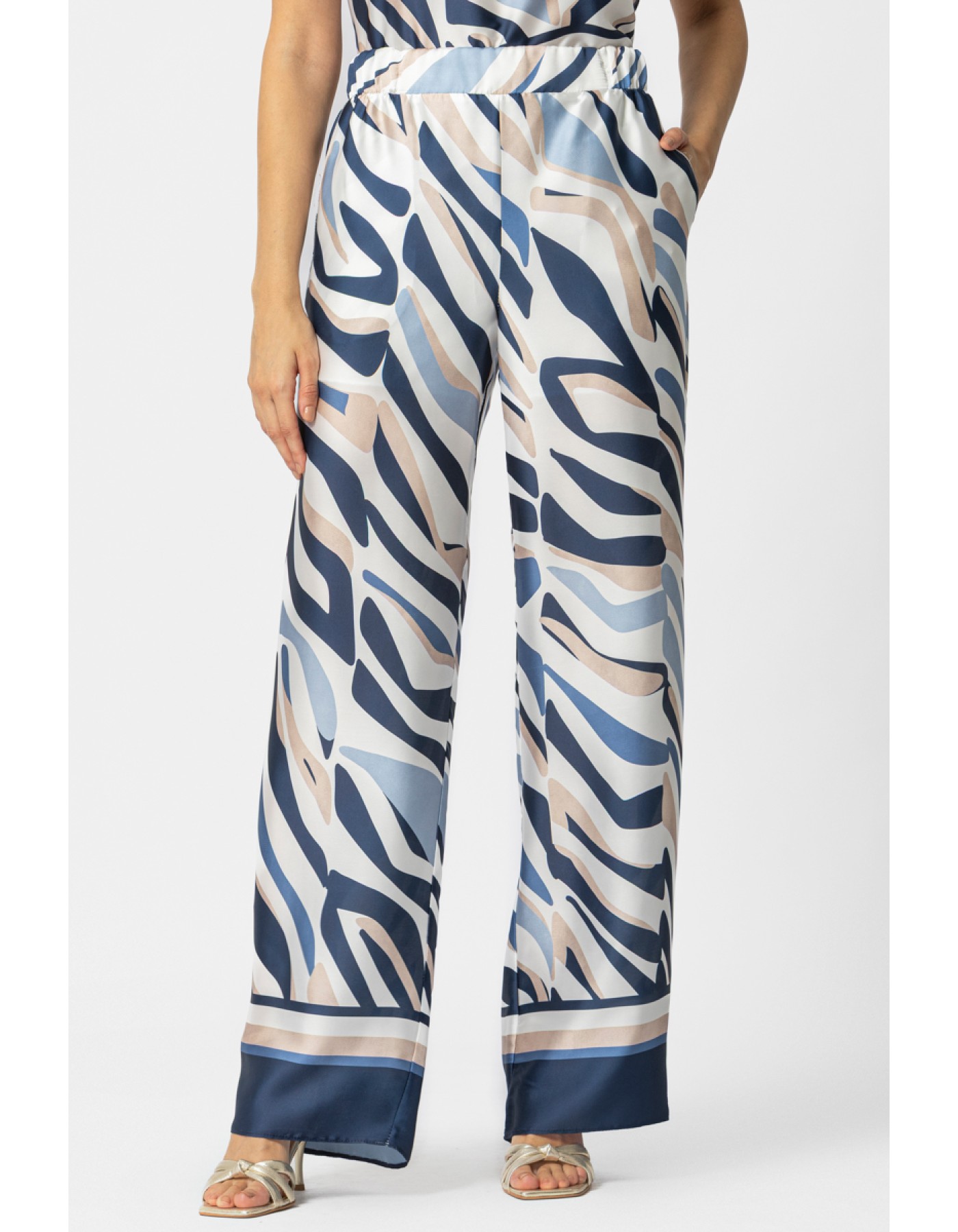 Παντελόνα σατέν λάστιχο Jasmin