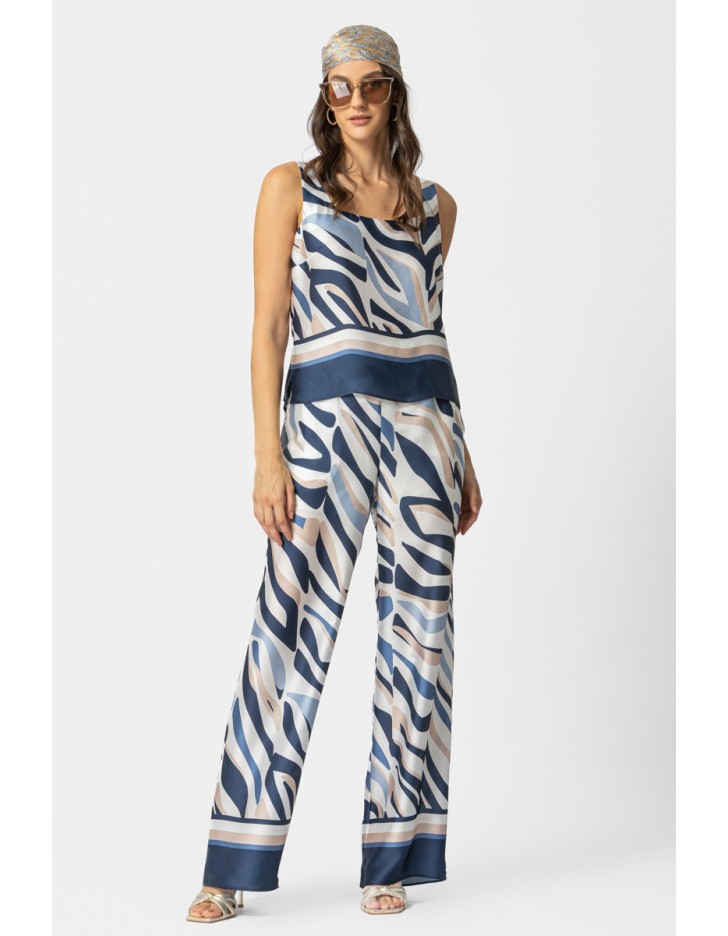 Παντελόνα σατέν λάστιχο Jasmin