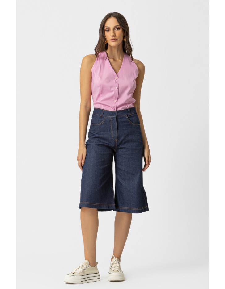 Βερμούδα Jean βαμβακερή