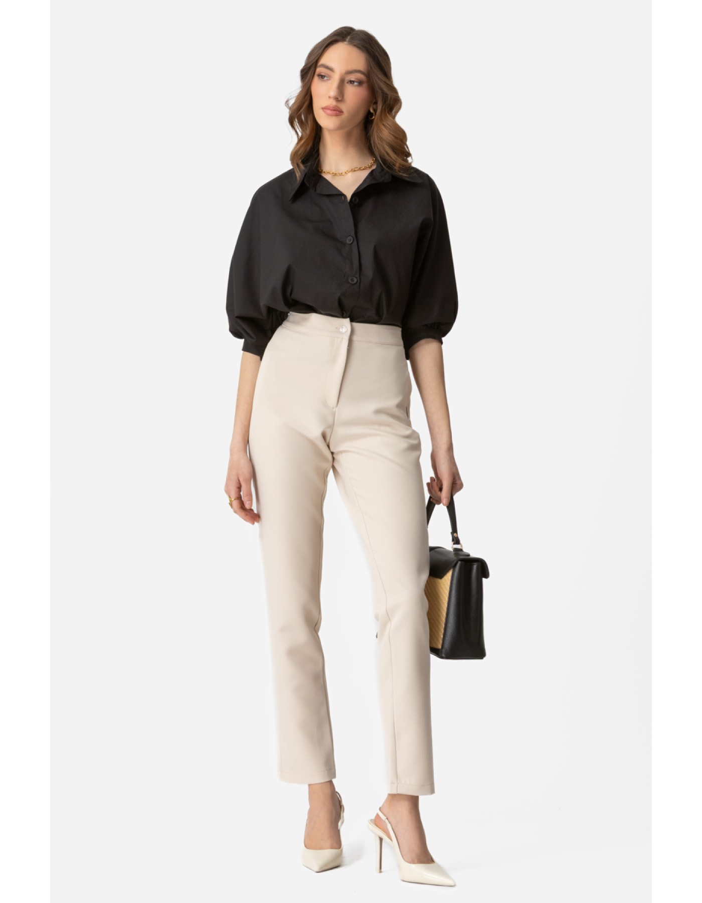 Παντελόνι κρεπ Muffin με λάστιχο