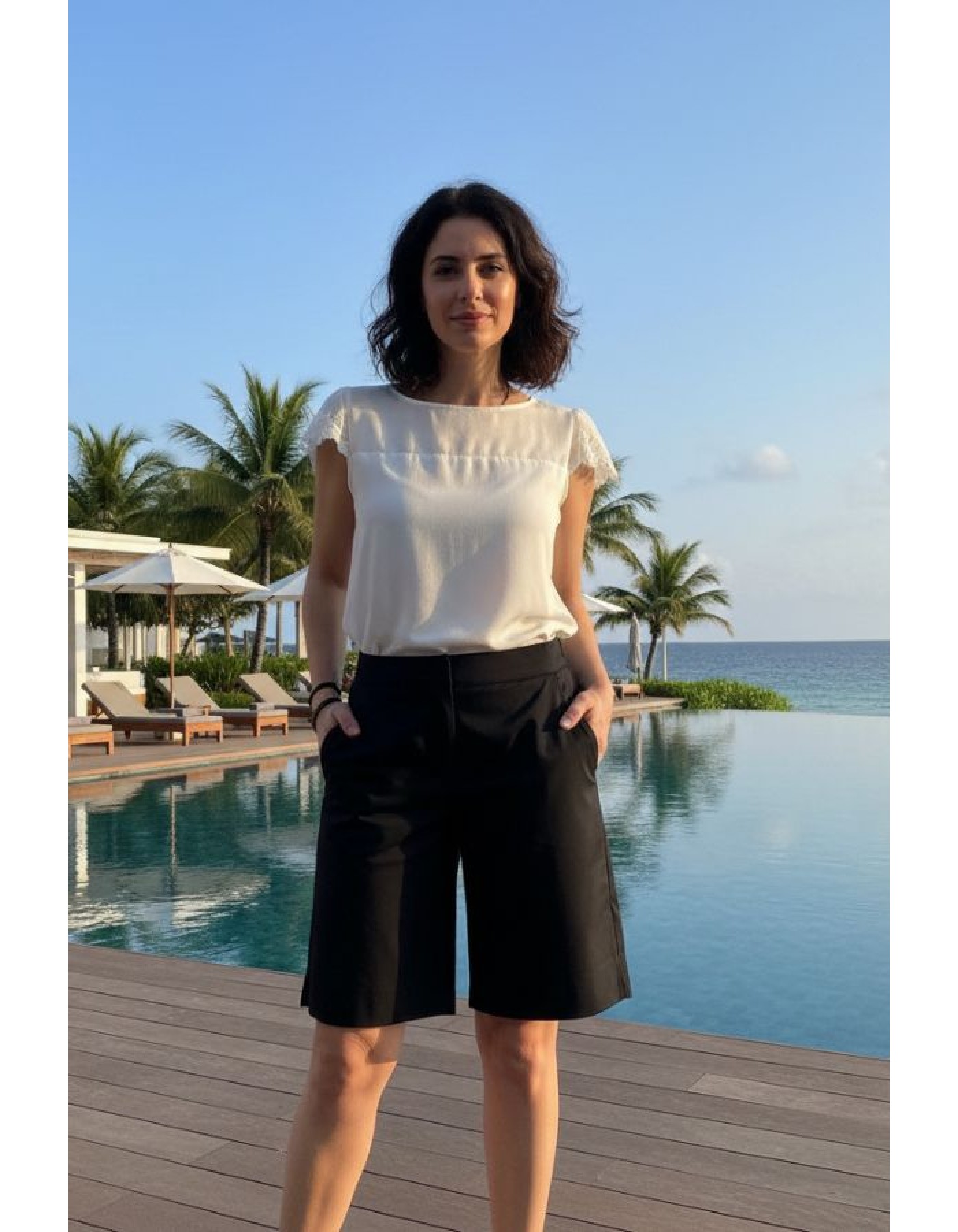 Σορτς ποπλίνα λάστιχο Tracy
