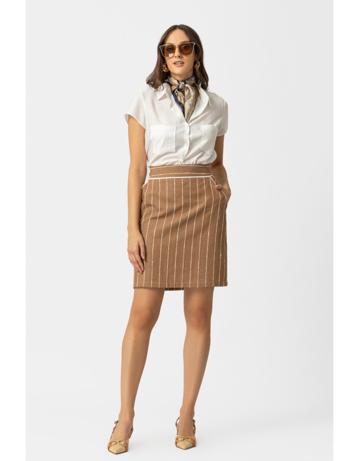 Φούστα ριγέ Melange