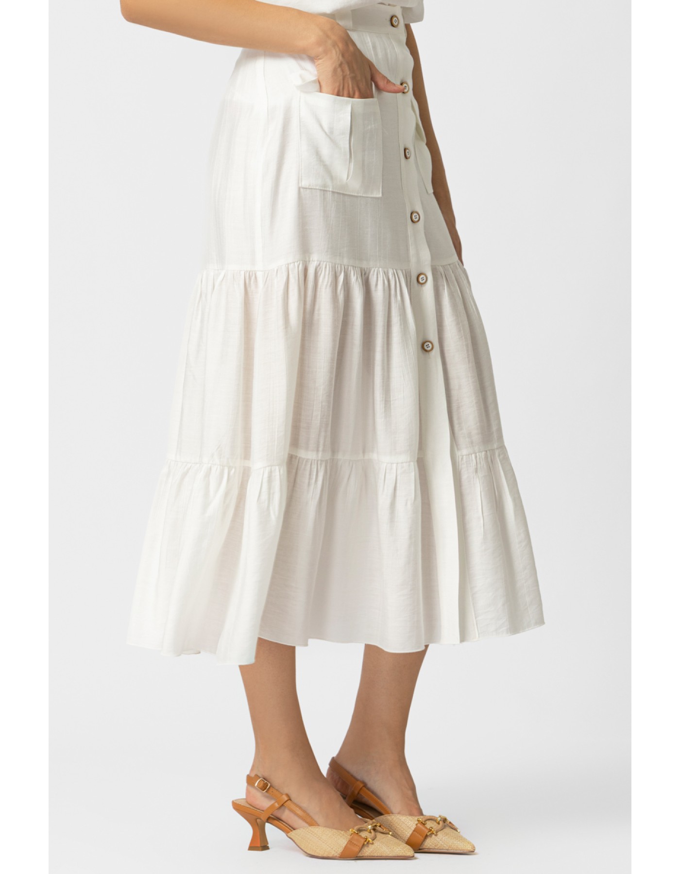 Φούστα Ζαγρέ τσέπες