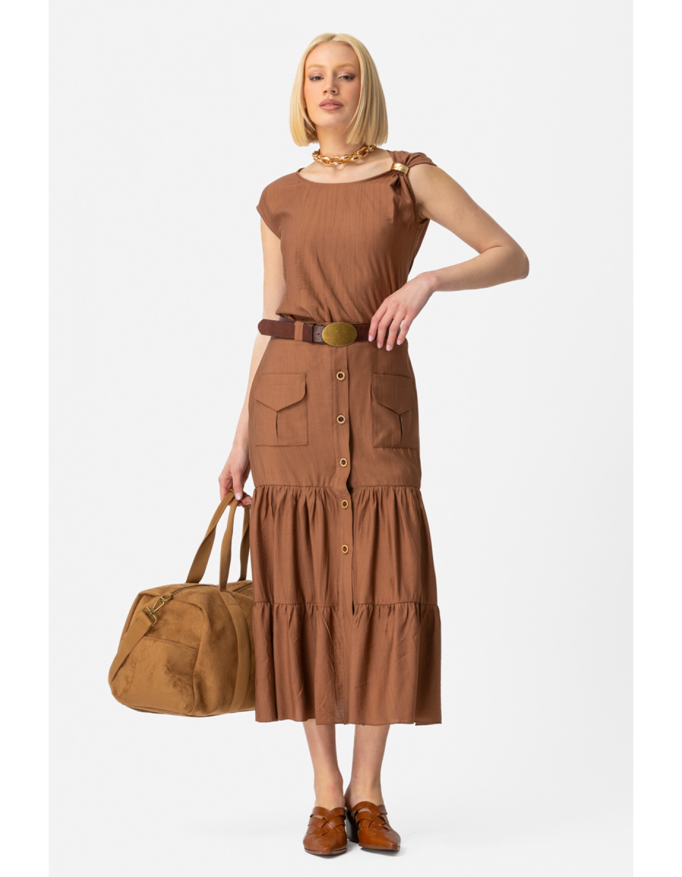 Φούστα Ζαγρέ τσέπες