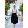 Φούστα λάστιχο κουμπιά floral