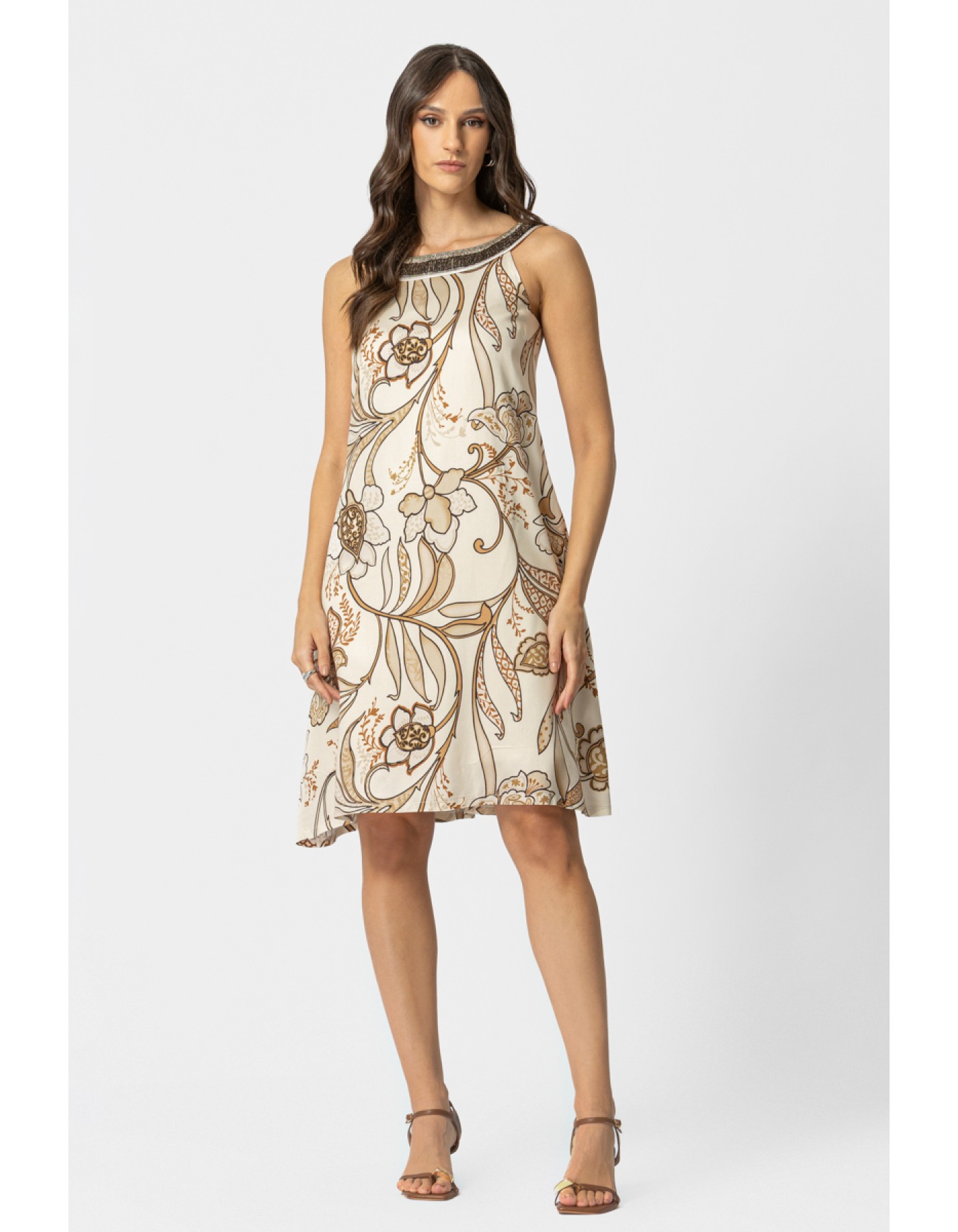 Φόρεμα σατέν Viscose Foxy