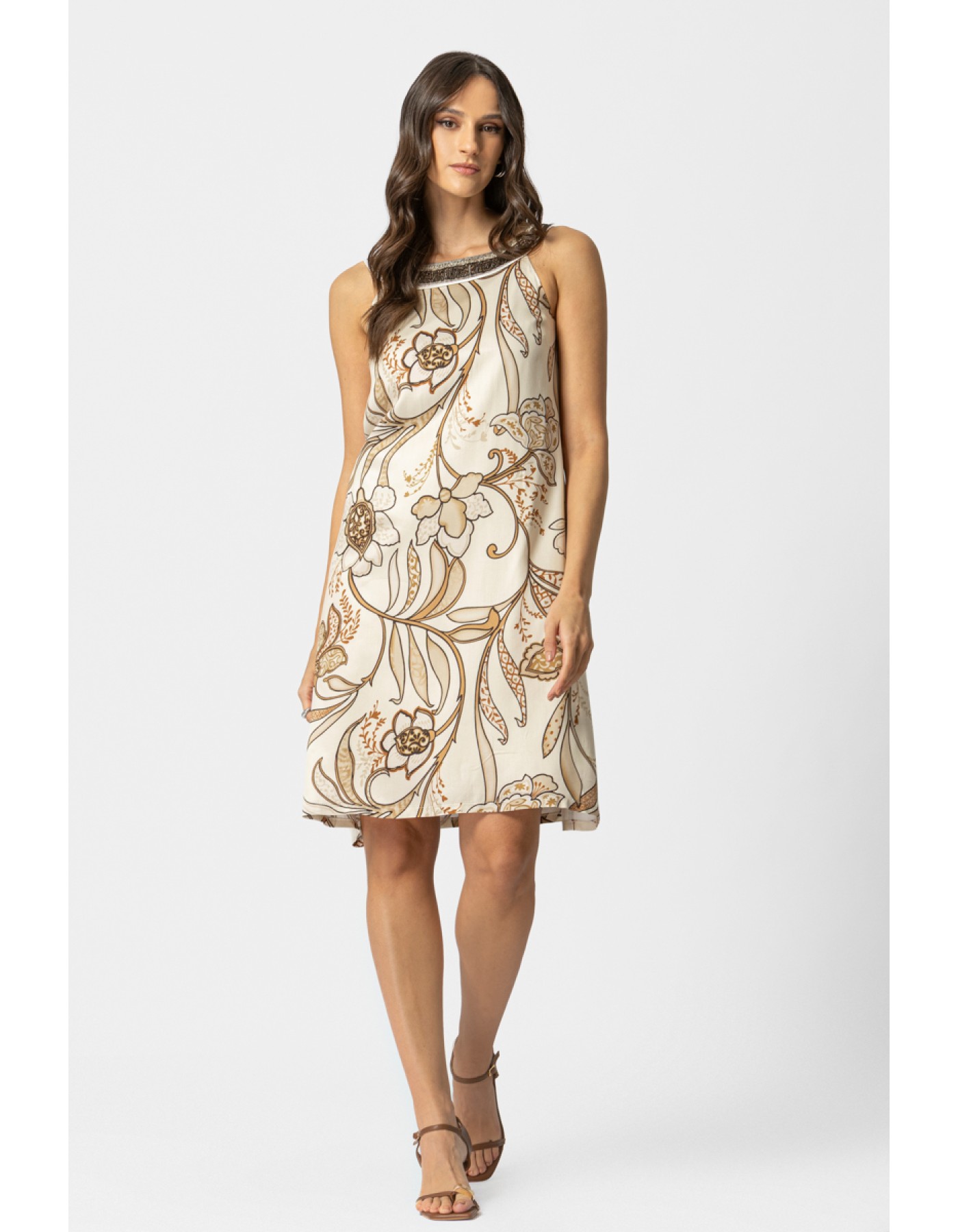 Φόρεμα σατέν Viscose Foxy