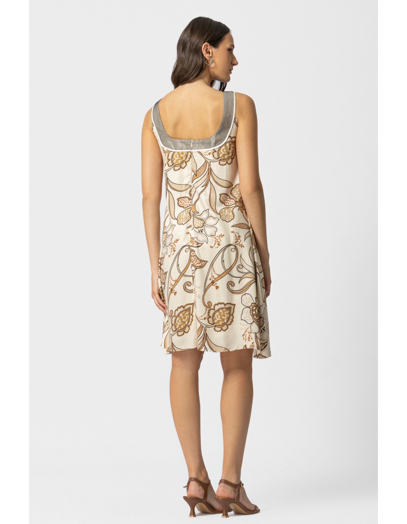 Φόρεμα σατέν Viscose Foxy