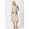Φόρεμα linen look μοτίφ
