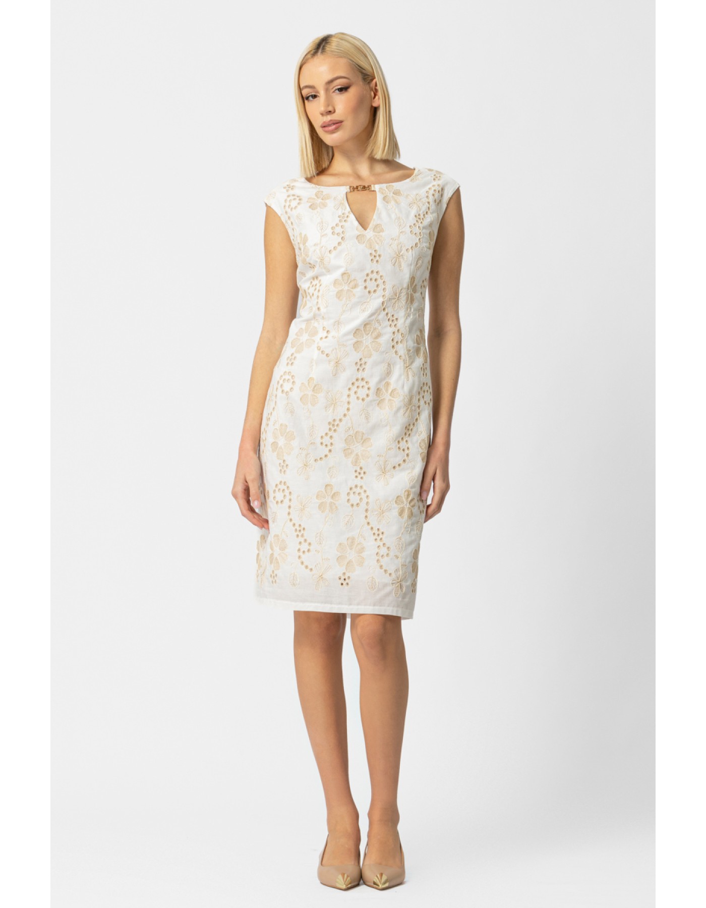 Φόρεμα Broderie τόκα