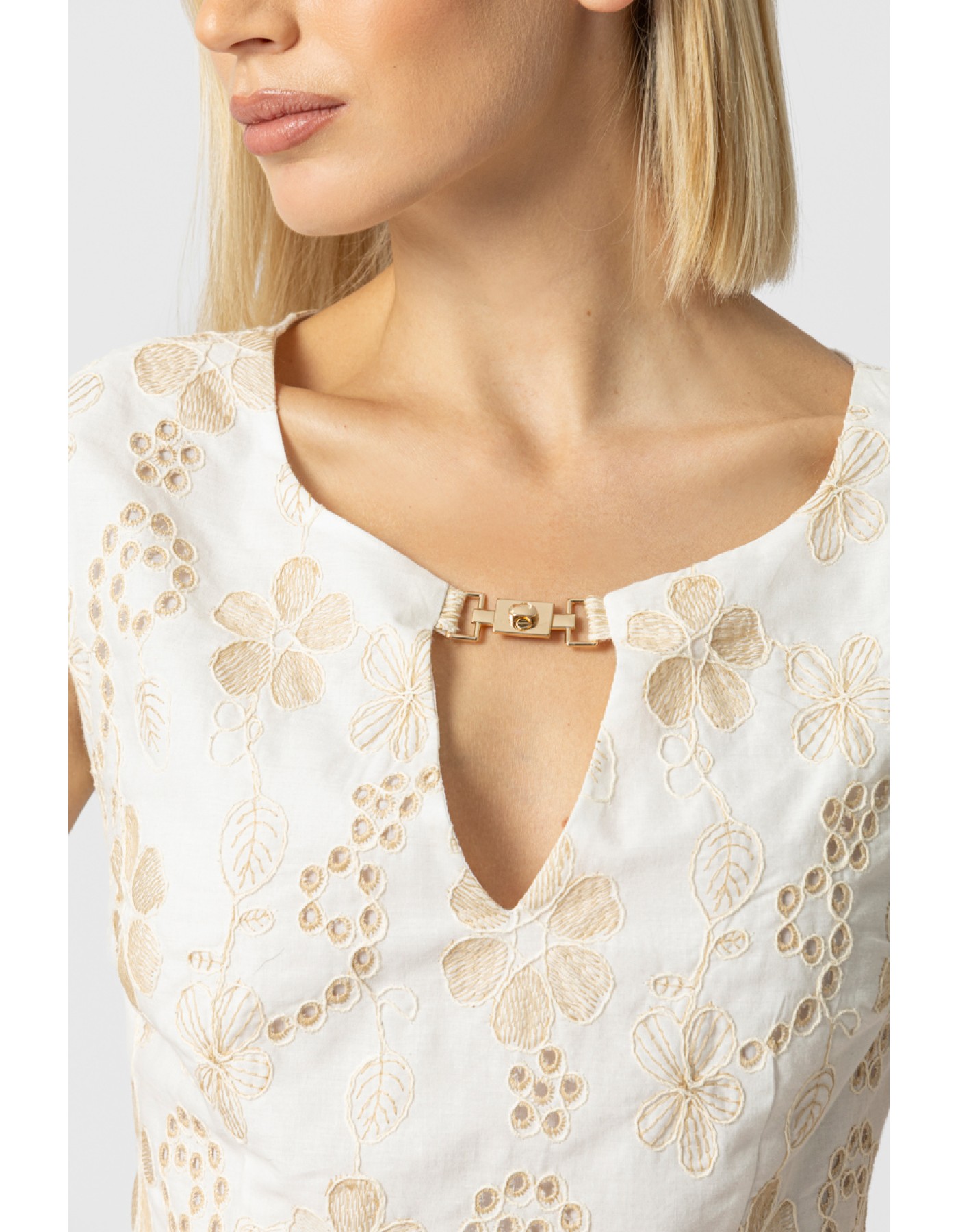 Φόρεμα Broderie τόκα