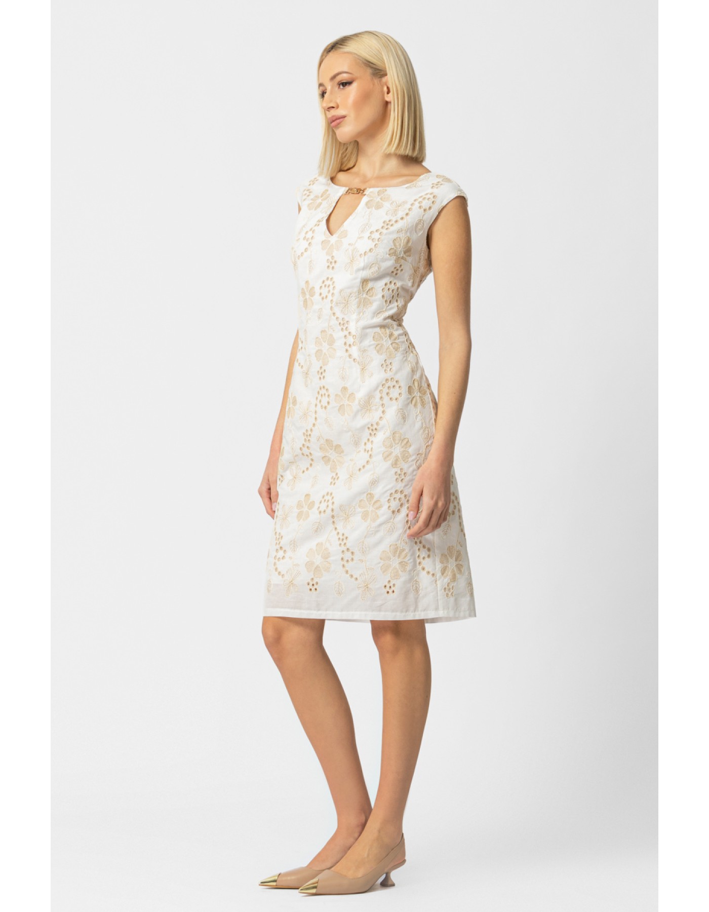 Φόρεμα Broderie τόκα