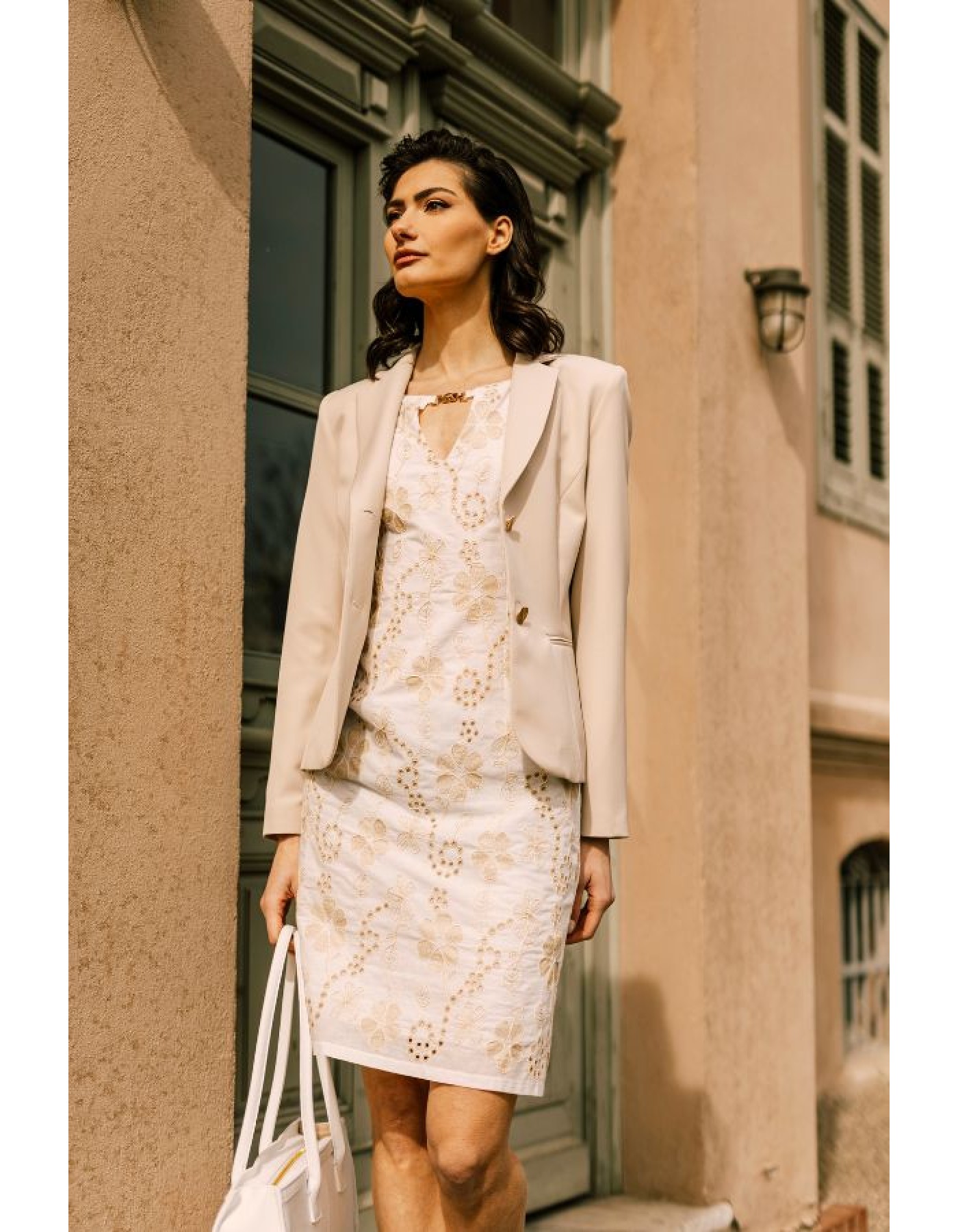 Φόρεμα Broderie τόκα