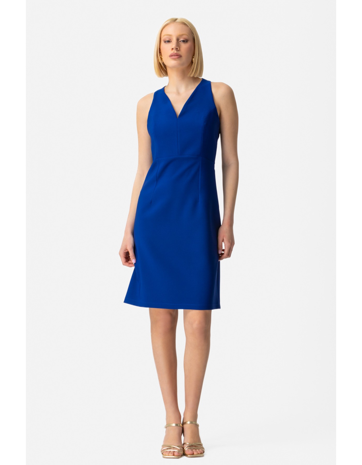 Φόρεμα αμάνικο κρεπ_Muffin