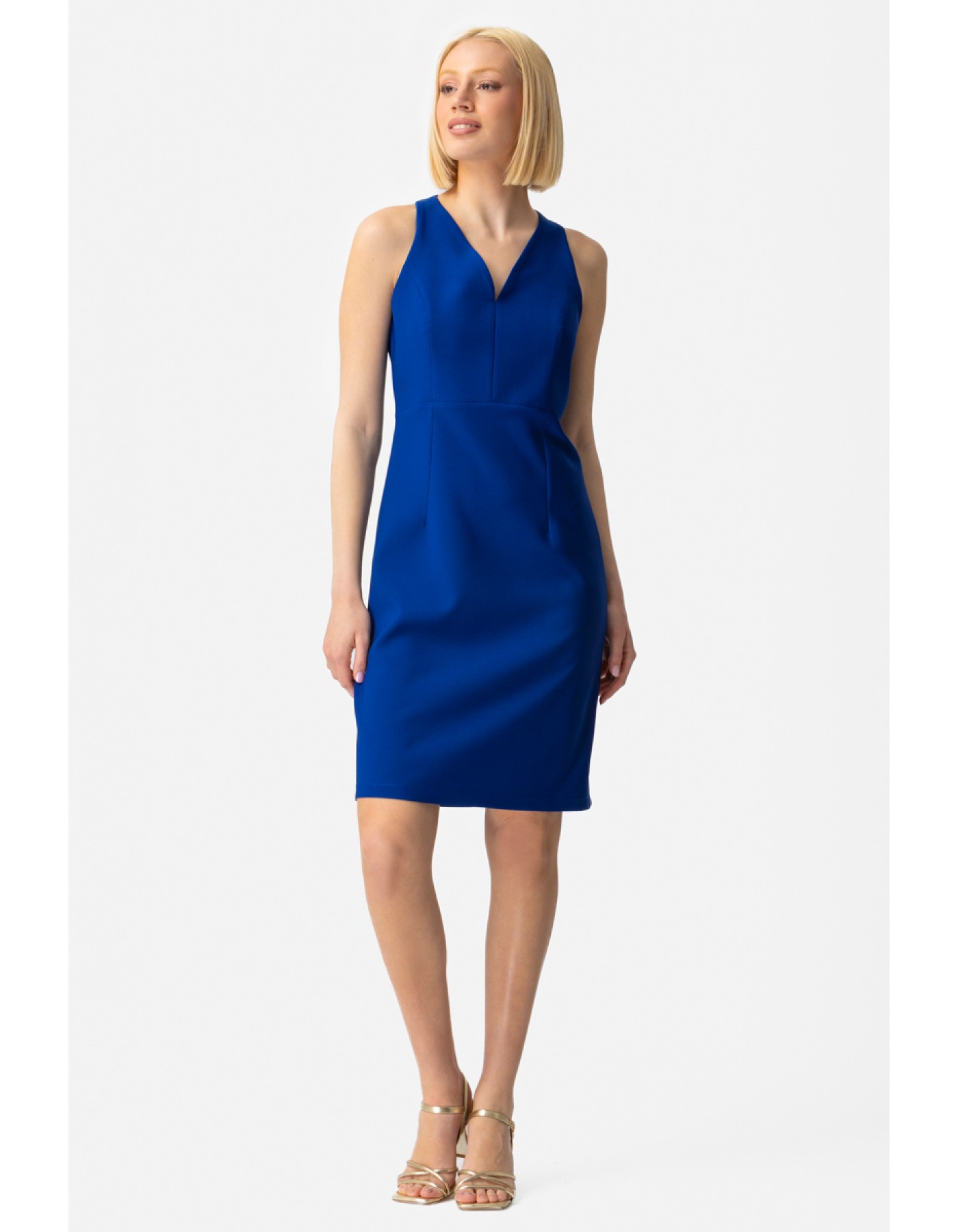 Φόρεμα αμάνικο κρεπ_Muffin