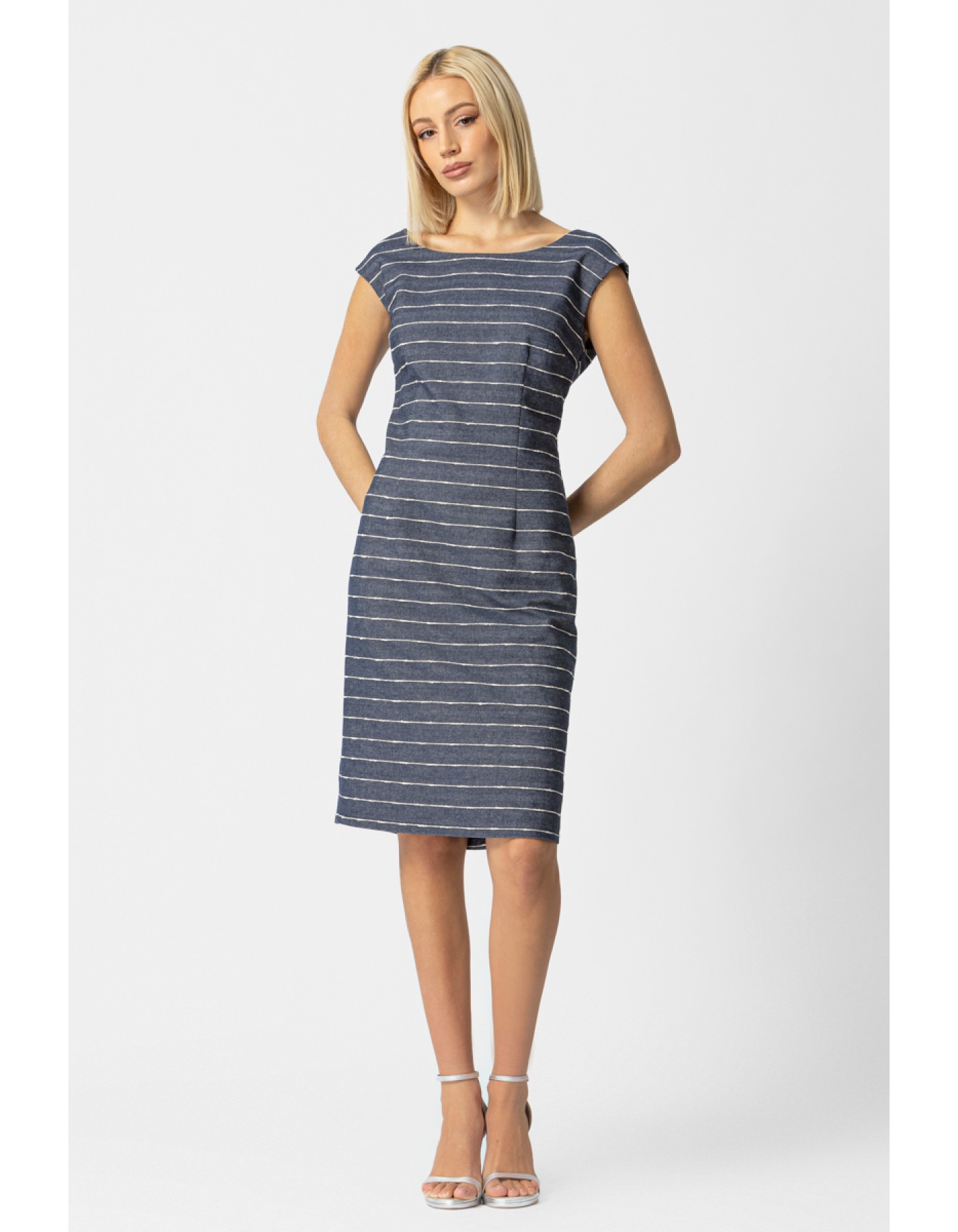 Φόρεμα ριγέ Cotton