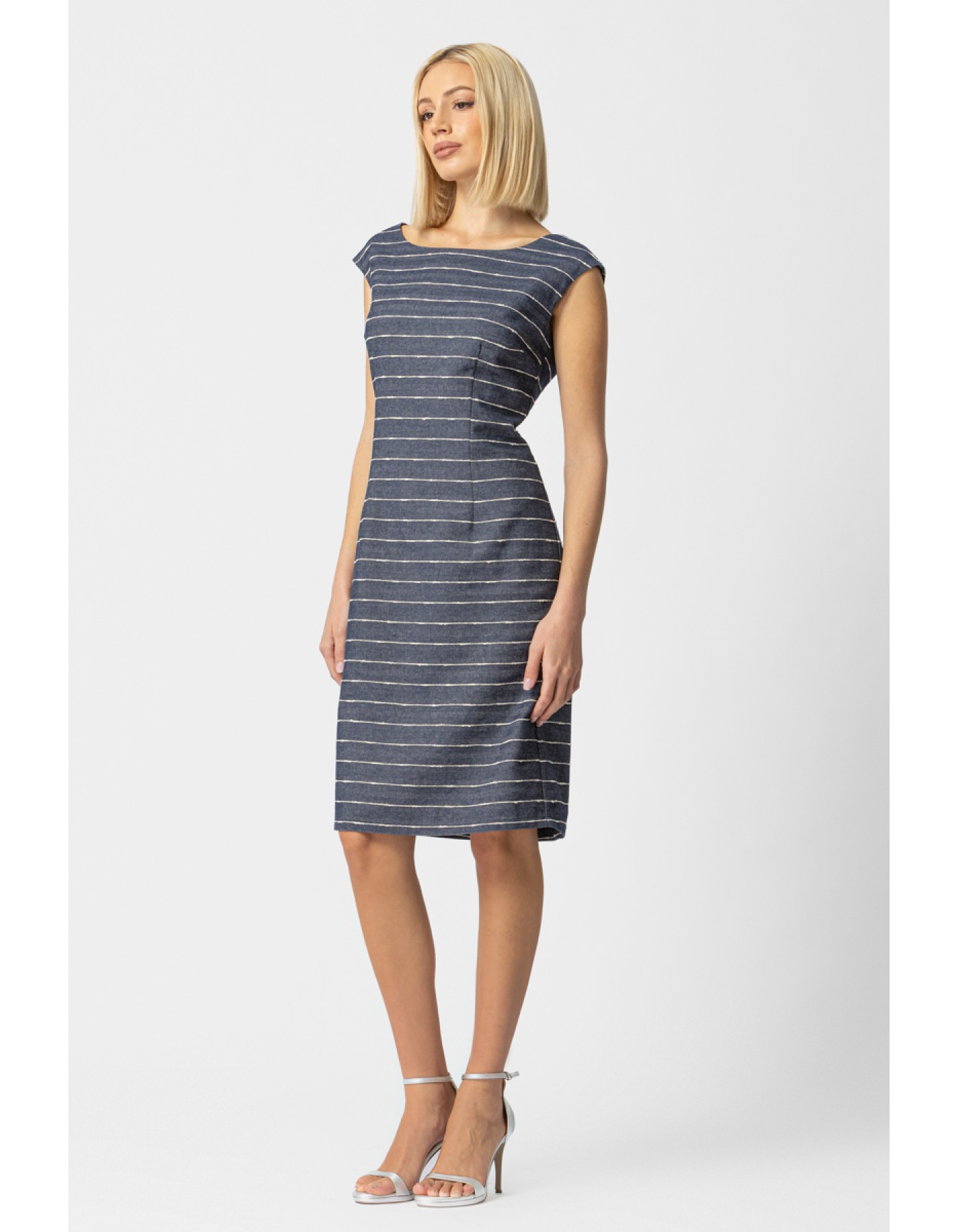 Φόρεμα ριγέ Cotton