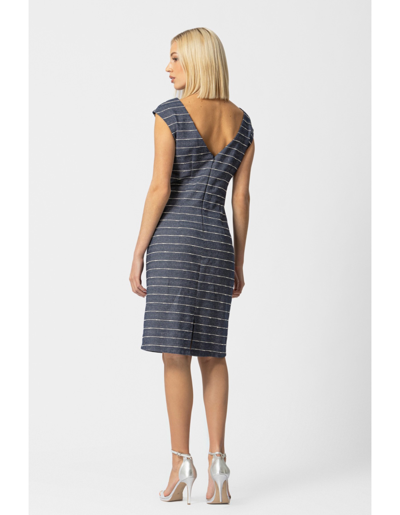 Φόρεμα ριγέ Cotton