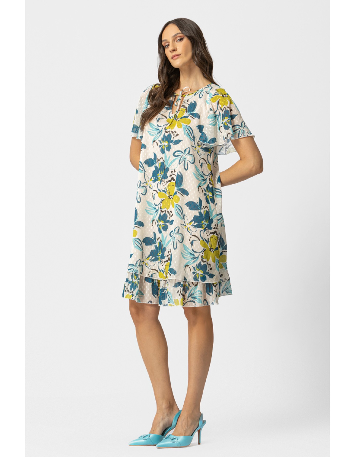 Φόρεμα διαφάνεια ζακάρ Linda