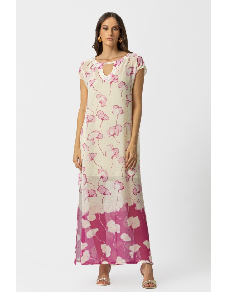 Φόρεμα διαφάνεια lurex Callas