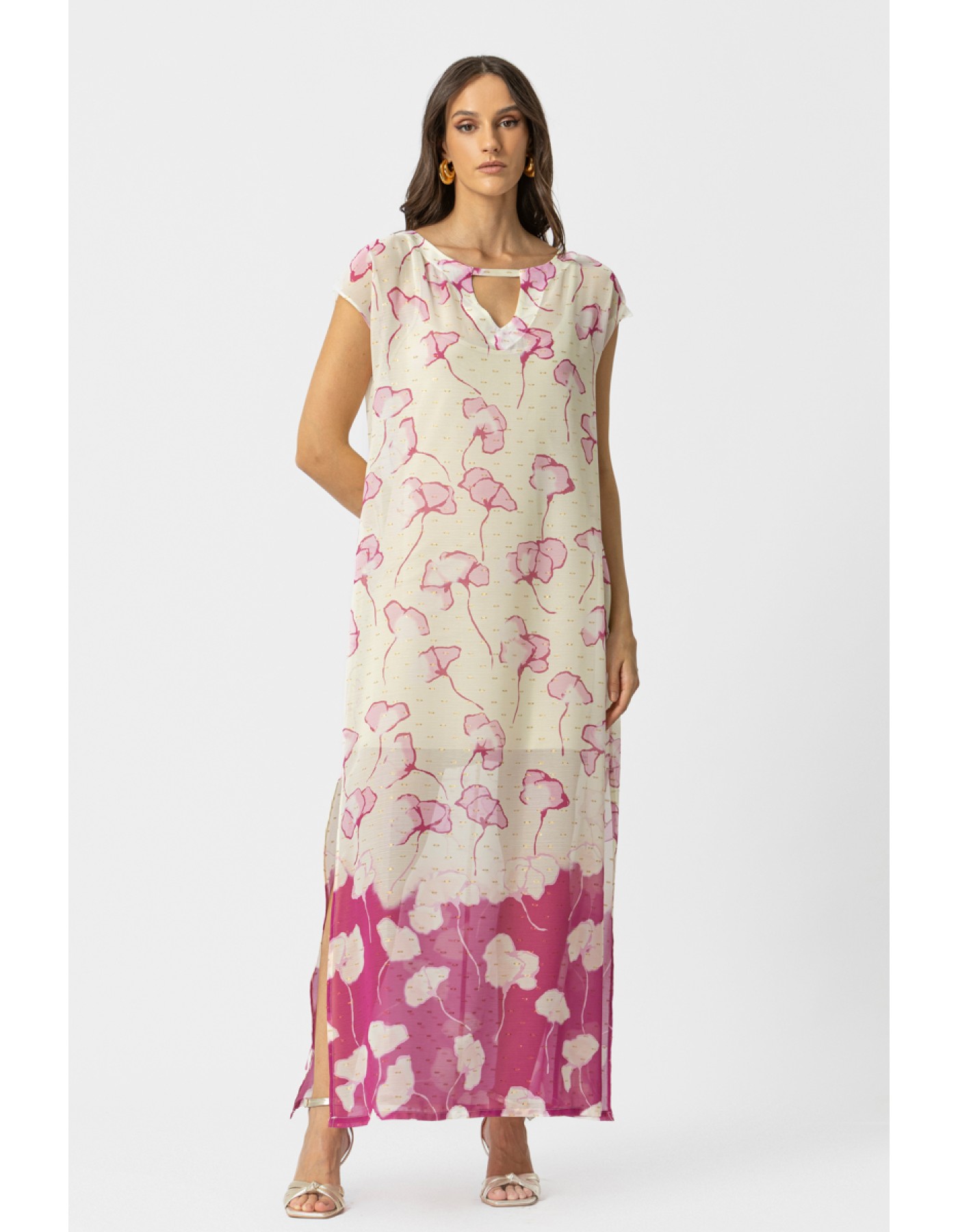 Φόρεμα διαφάνεια lurex Callas