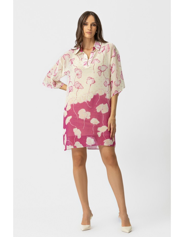 Φόρεμα διαφάνεια μεσοφώρι Cylia