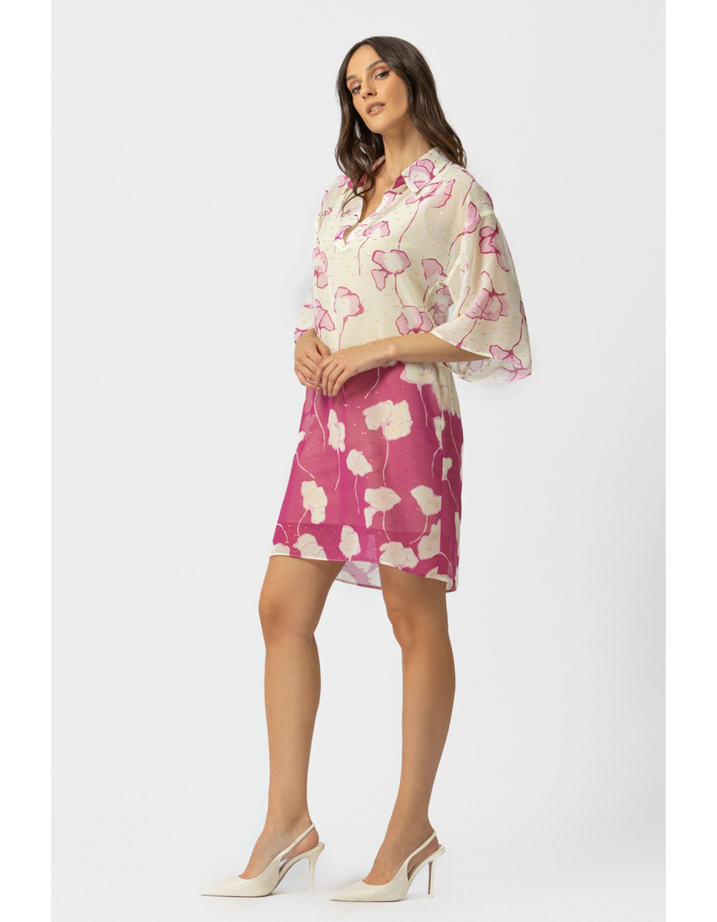 Φόρεμα διαφάνεια μεσοφώρι Cylia