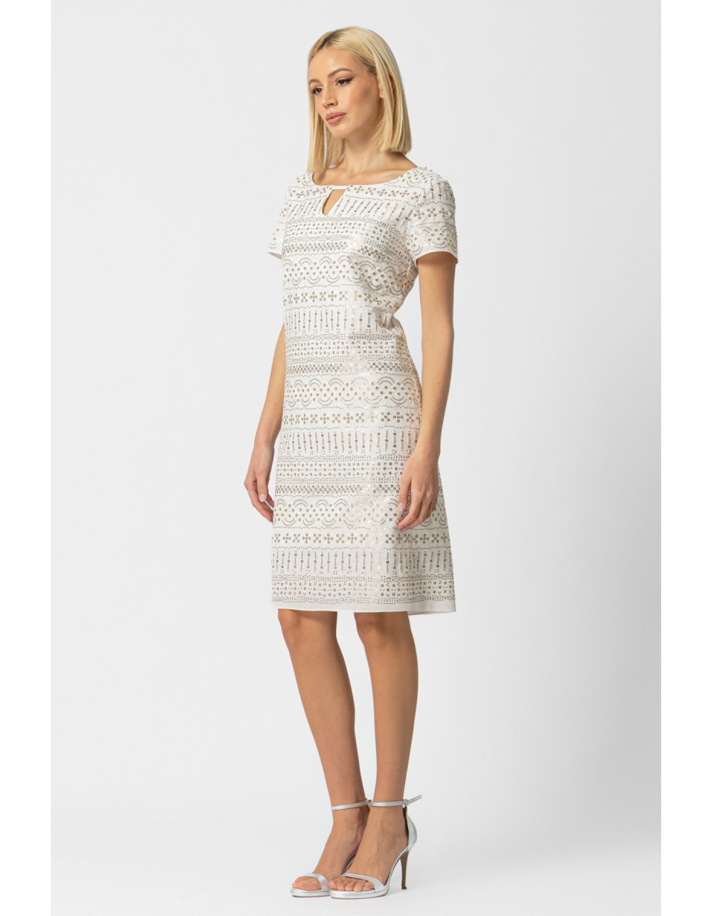 Φόρεμα βουάλ παγιέτα