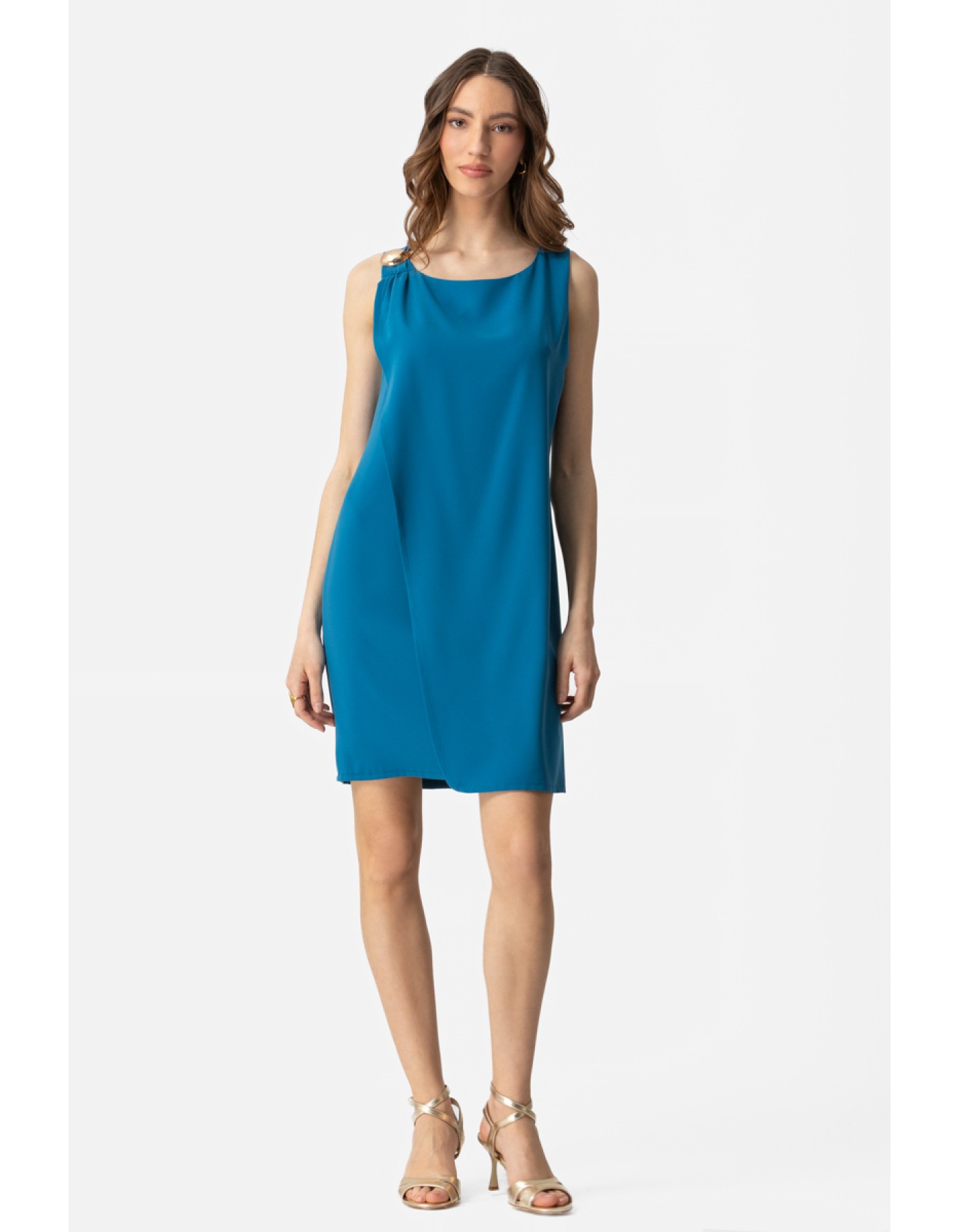 Φόρεμα αμάνικο κρεπ Attitude