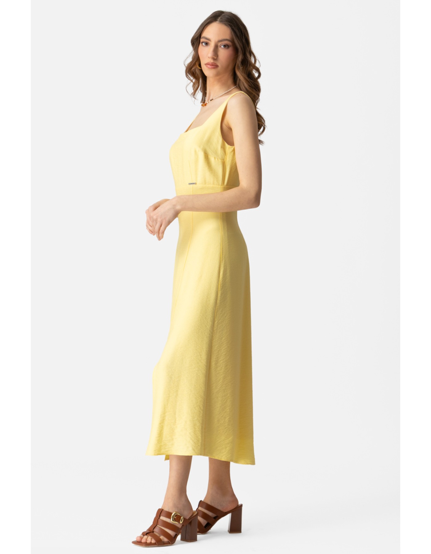 Φόρεμα Natural αμάνικο