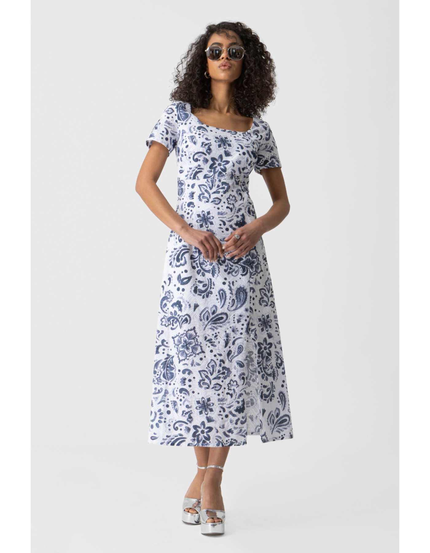 Φόρεμα Broderie Εμπριμέ Layla