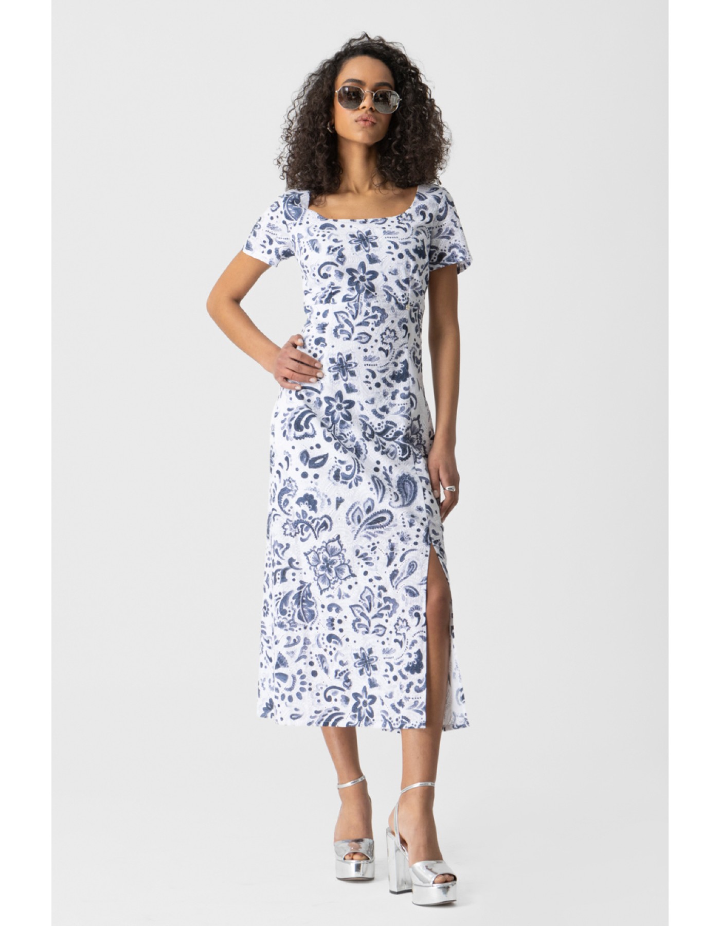 Φόρεμα Broderie Εμπριμέ Layla