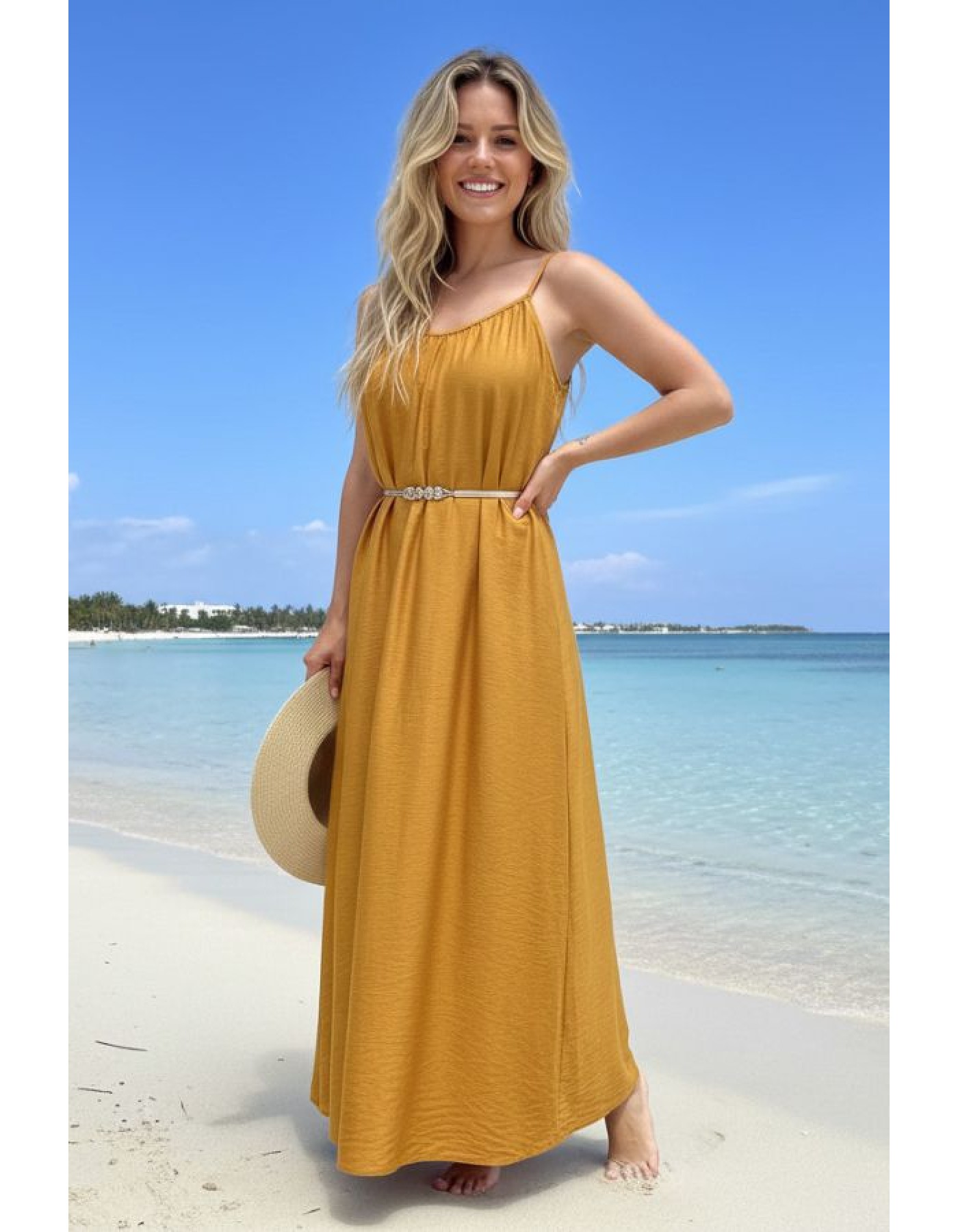 Φόρεμα αμάνικο Silky
