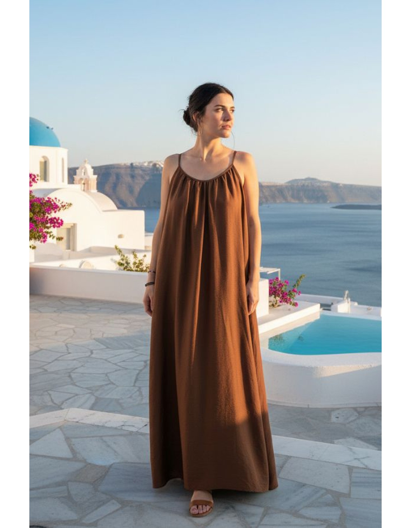 Φόρεμα αμάνικο Silky
