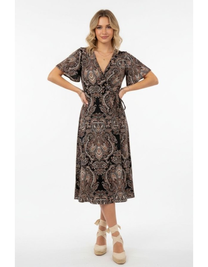 Φόρεμα ελαστικό δετό Yulia