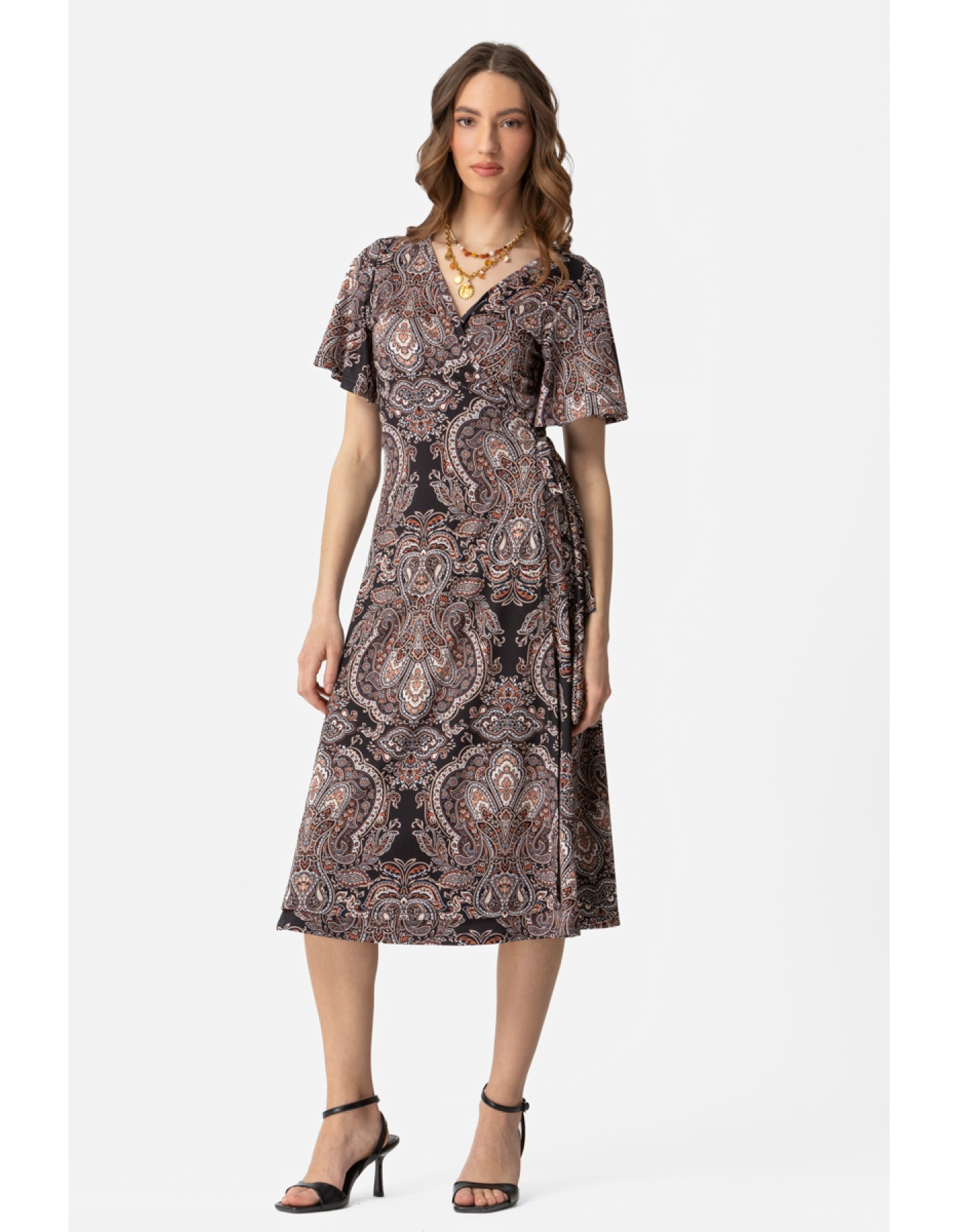 Φόρεμα ελαστικό δετό Yulia