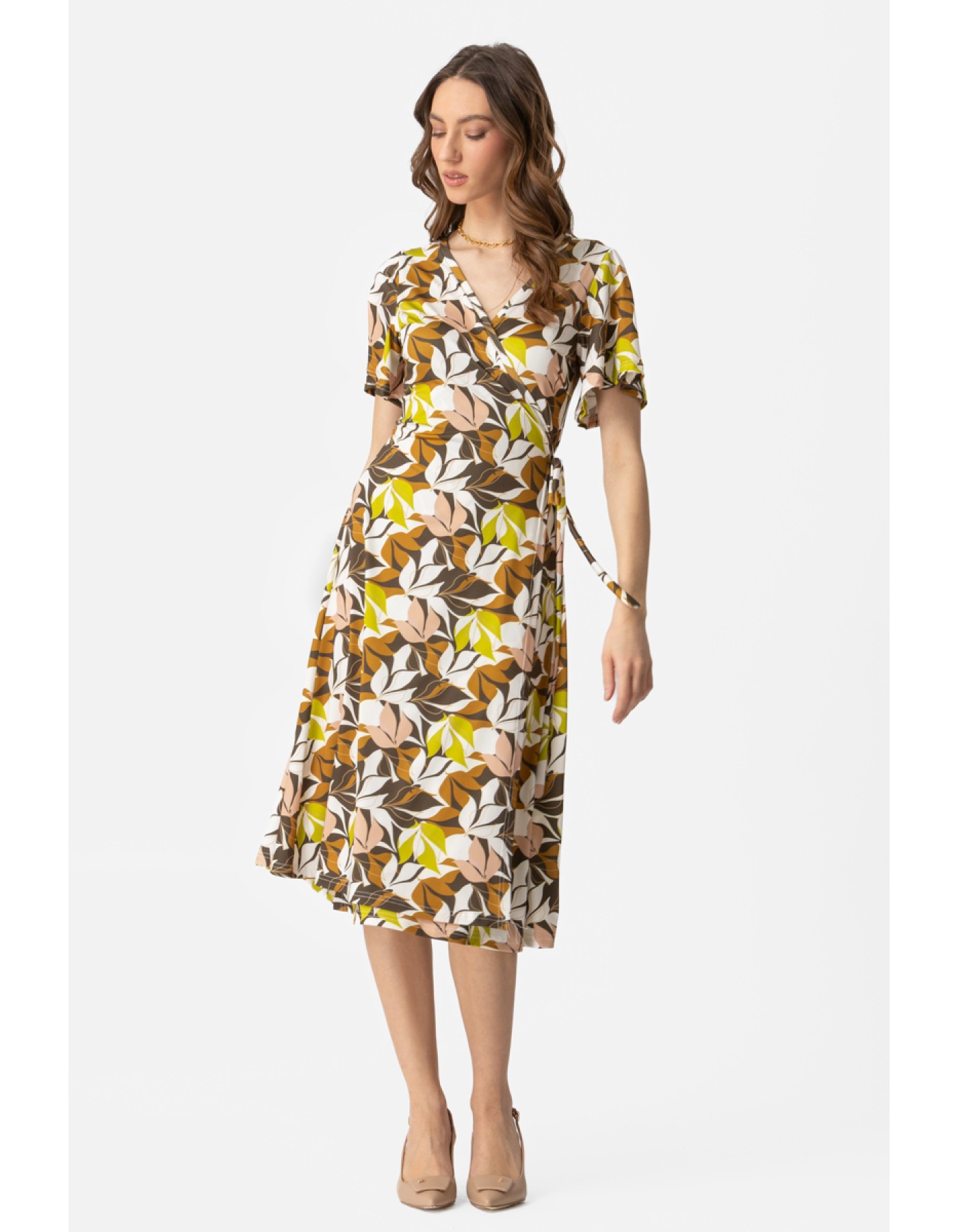 Φόρεμα ελαστικό δετό Yulia