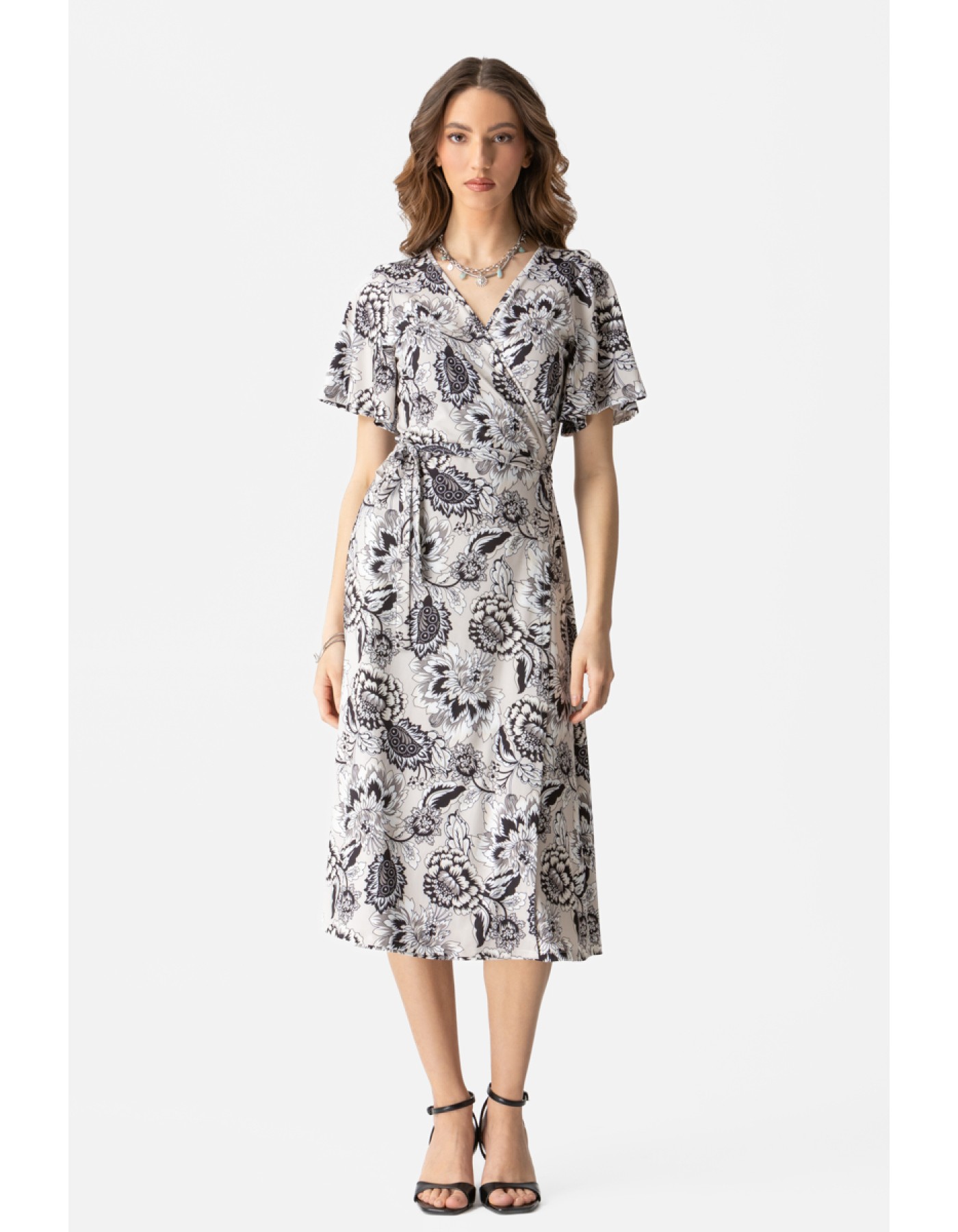 Φόρεμα ελαστικό δετό Yulia