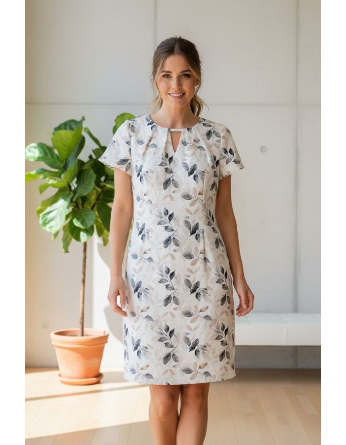 Φόρεμα εμπριμέ Λινάρι Kate