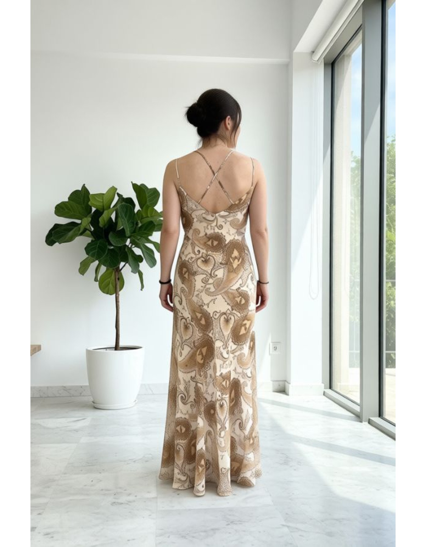 Φόρεμα maxi λαχούρ eco-διαφάνεια Φόρεμα maxi λαχούρ eco-διαφάνεια