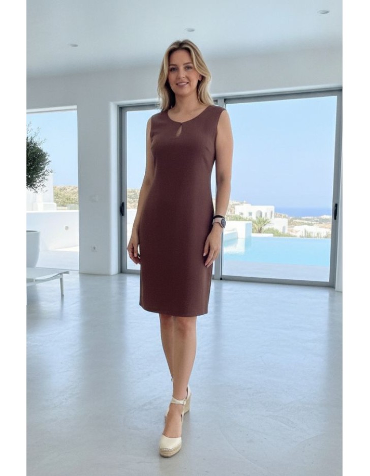 Φόρεμα αμάνικο φυσικό Effortless