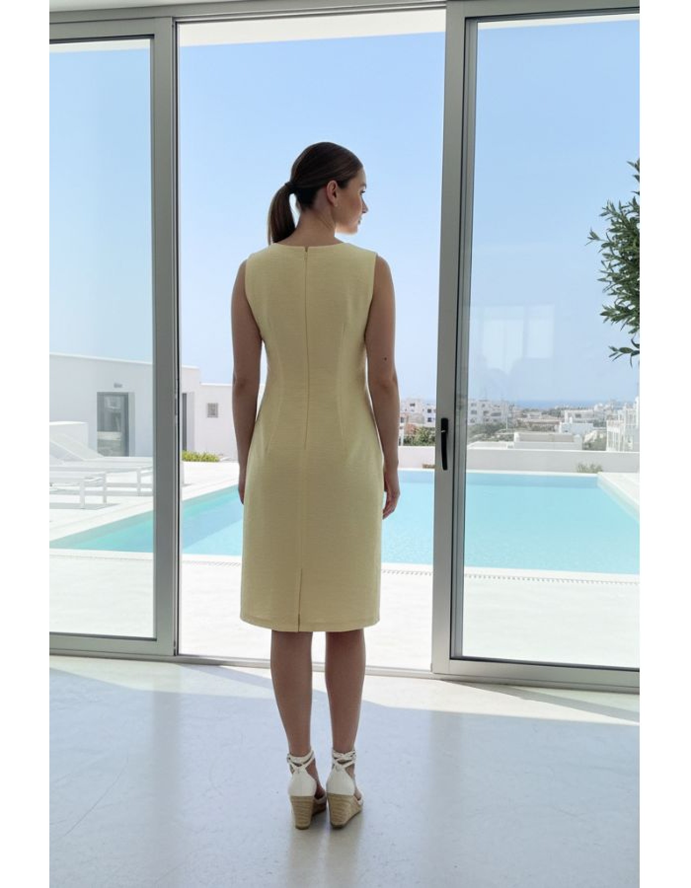 Φόρεμα αμάνικο φυσικό Effortless