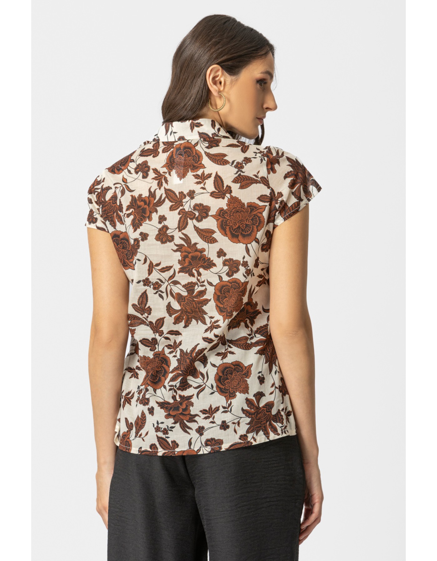 Πουκάμισο εμπριμέ βουάλ