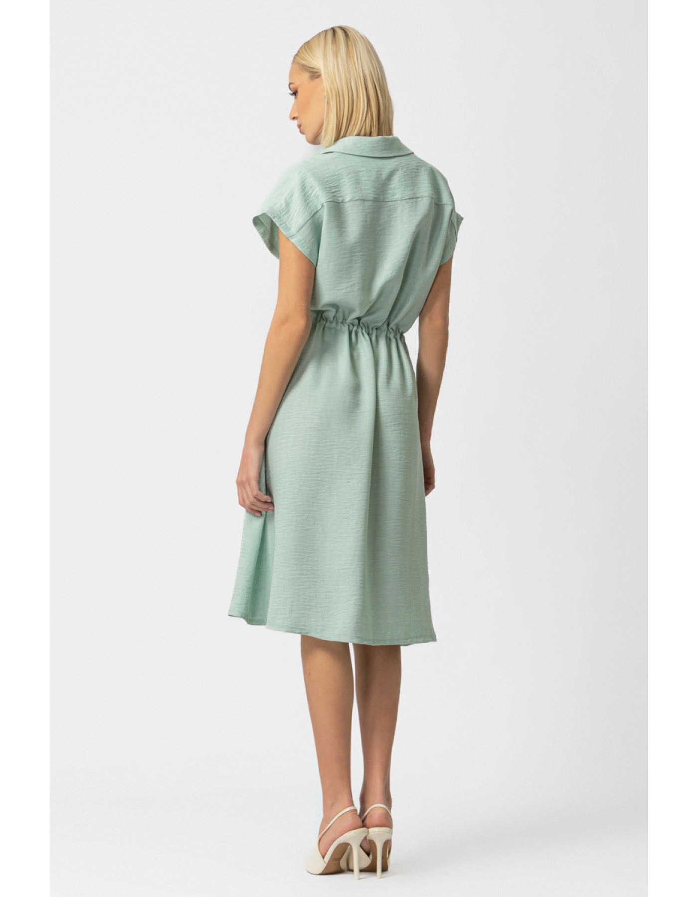 Πουκαμισοφόρεμα με τσέπες Twill