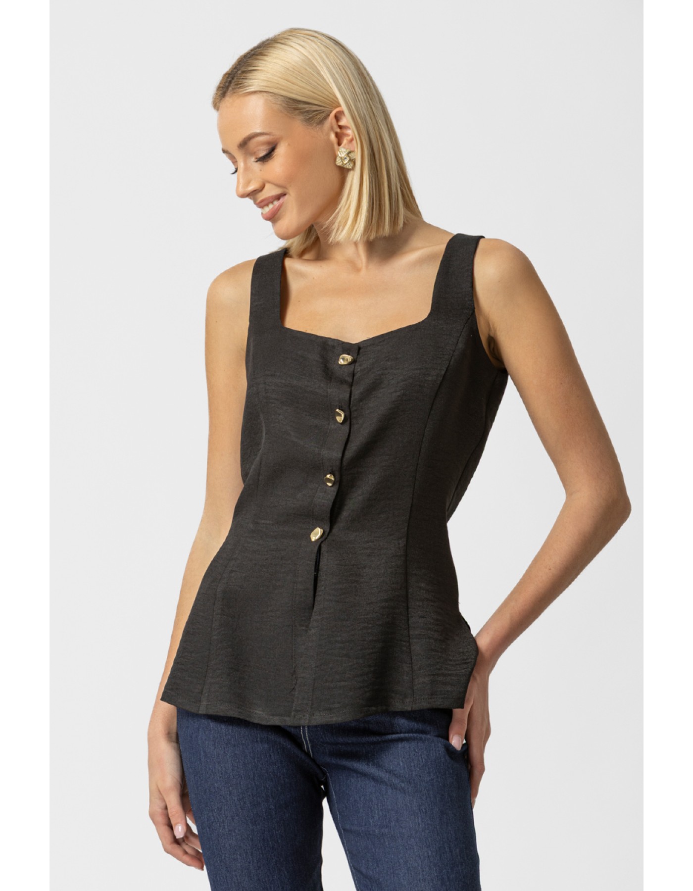 Μπλούζα Frida κουμπιά