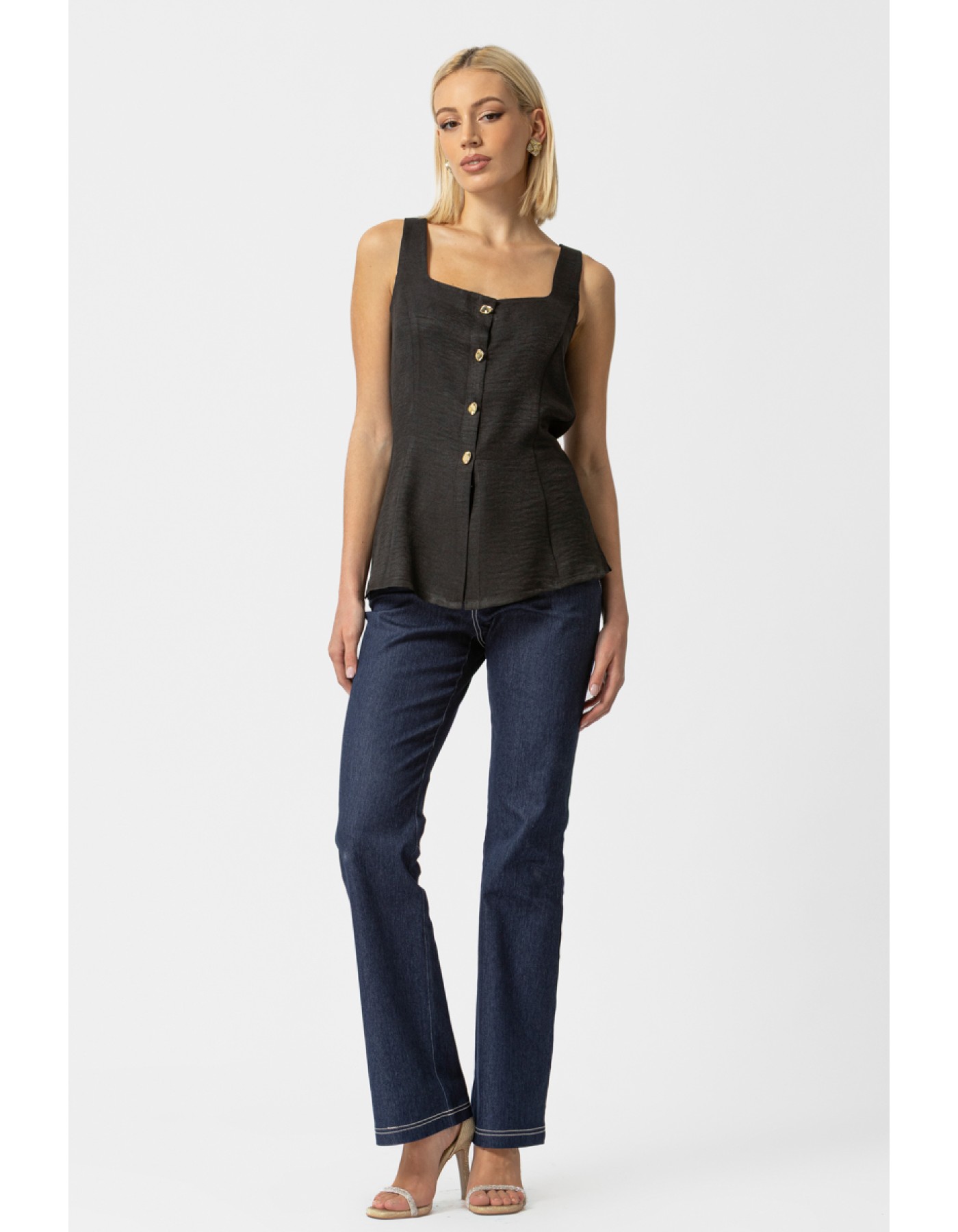 Μπλούζα Frida κουμπιά