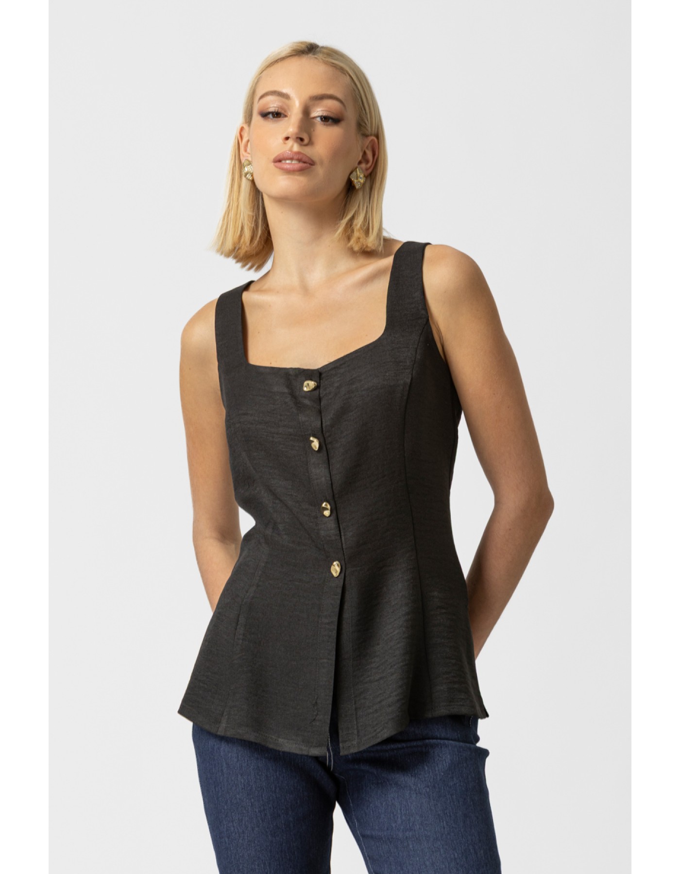 Μπλούζα Frida κουμπιά