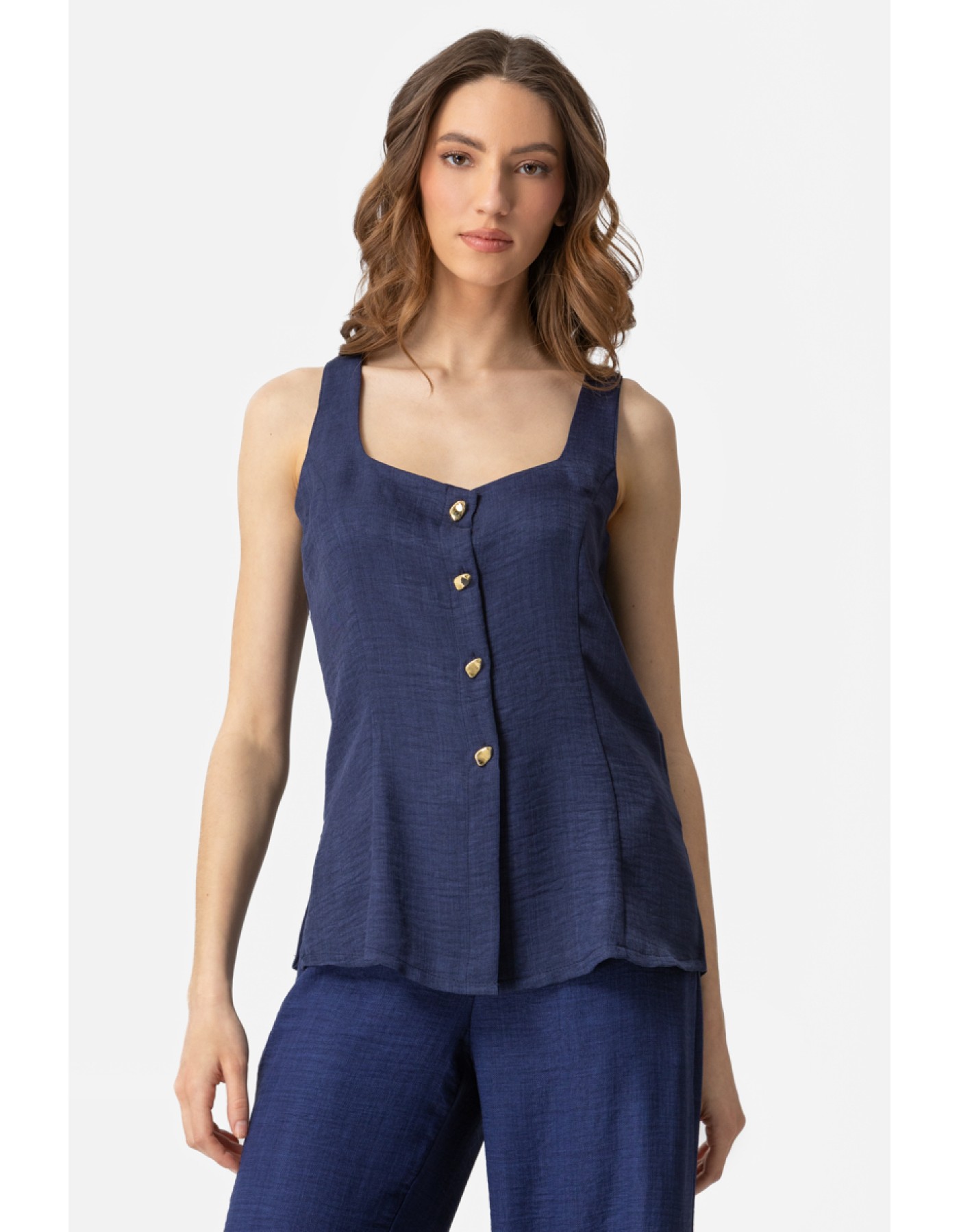 Μπλούζα Frida κουμπιά