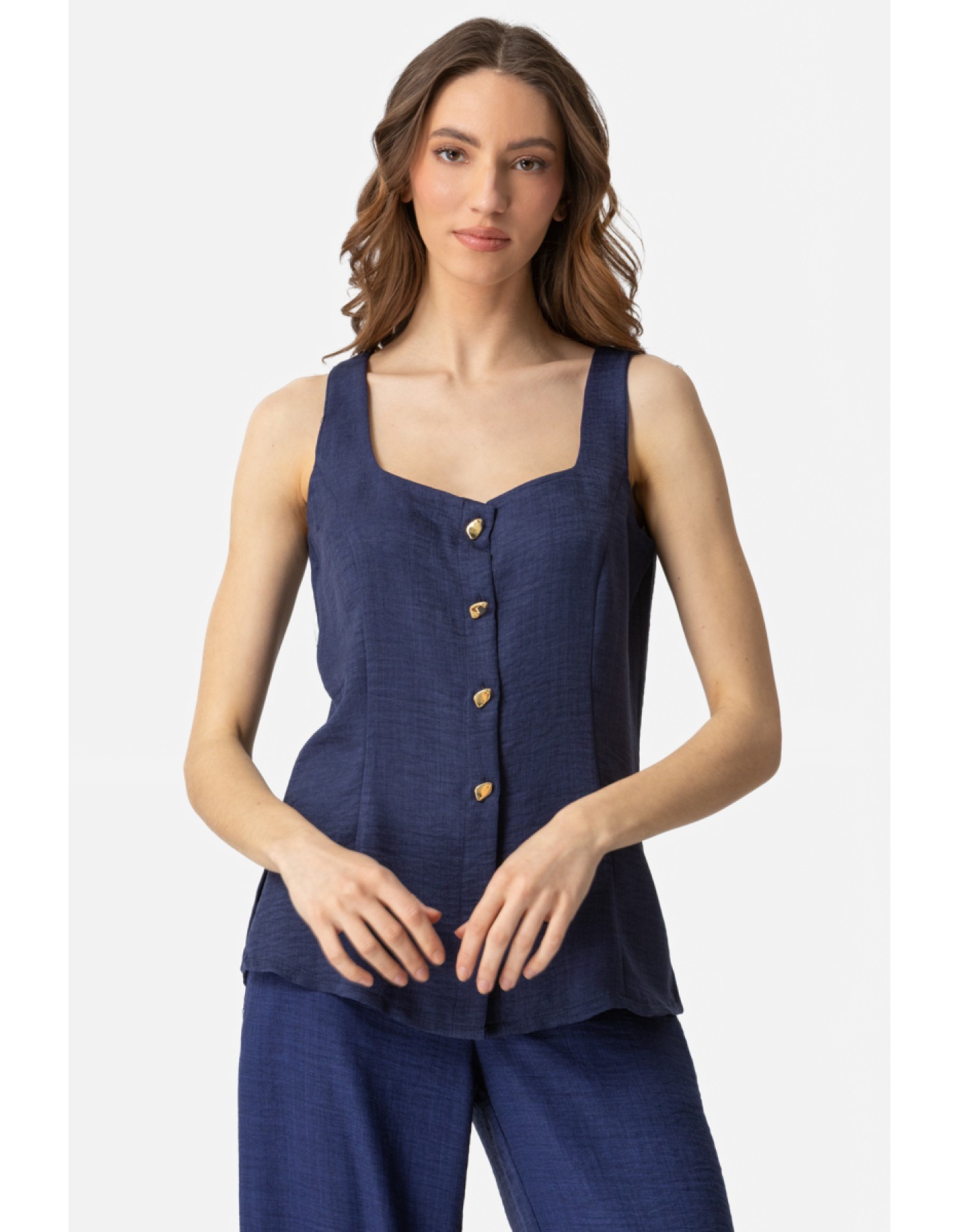 Μπλούζα Frida κουμπιά